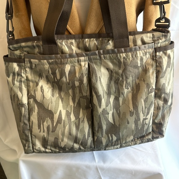 LeSportsac VINTAGE Ryan Baby Diaper Bag Giraffe Camouflage - Picture 5 of 15
